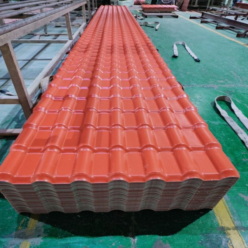 ASA Corrugated PVC Roofing Sheet UPVC Roof Heat Resistant Traditional Design Spanish ASA UPVC Roof Tile