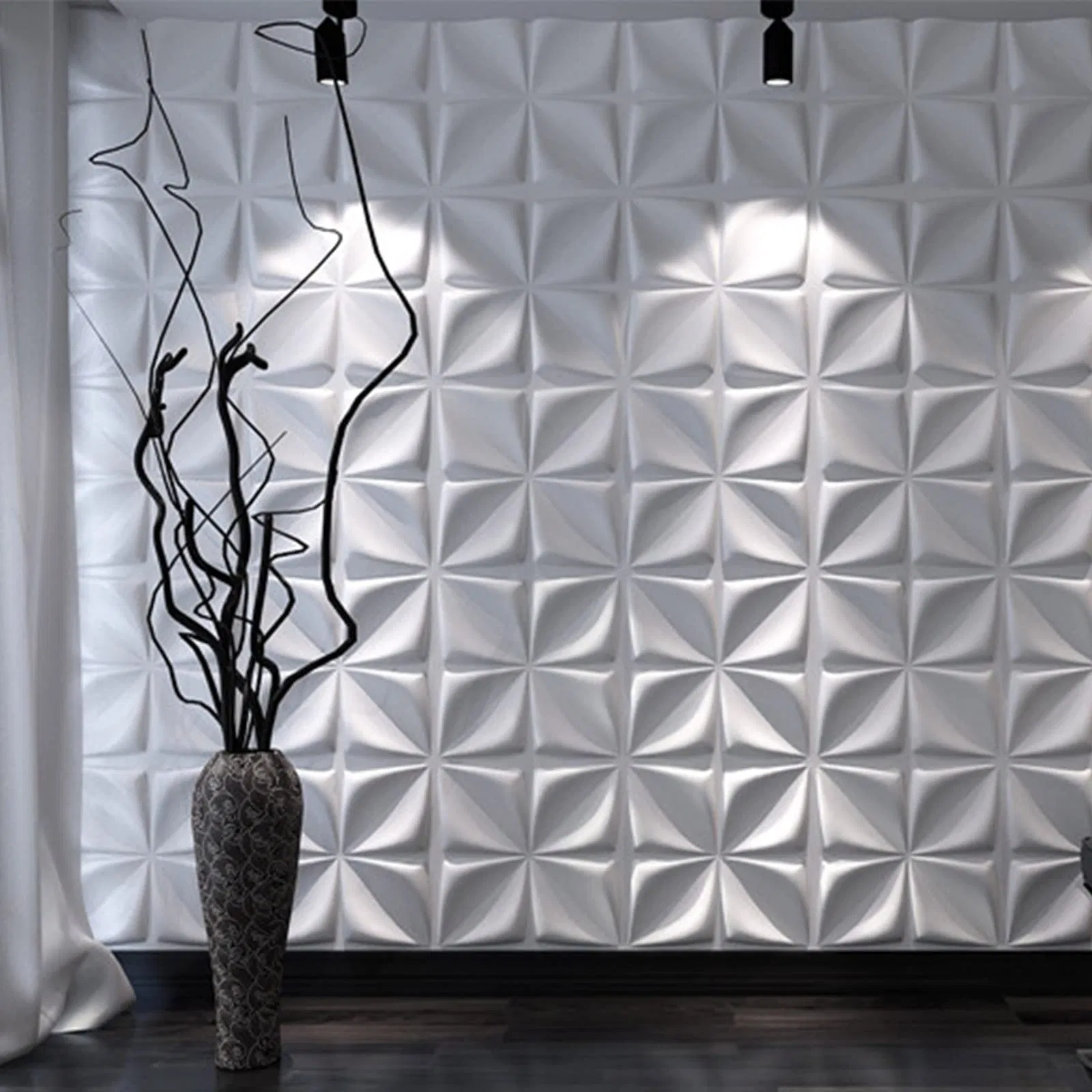 Decorative 3D PVC Wall Panel PVC Tile