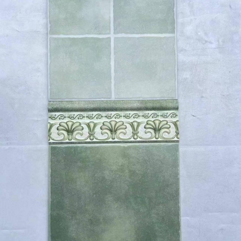 Matte Finish Ceramic Decorative Strip Embossed Porcelain Wall Molding Ohmic Line Closing Strip Waistline Tile