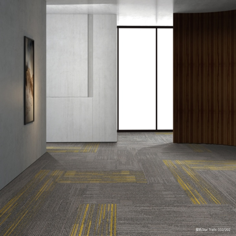 Modular PP Carpet Tile for Commercial Space - Fire Retardant B1 Grade Made in China Office Use