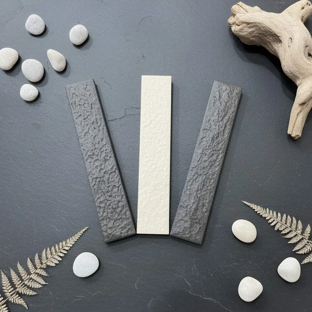 41X225mm Acid-Wear Resistant Ceramic Tile Natural Matte Dark Blue Glazed Wall Tile for Commercial &amp; Living Space