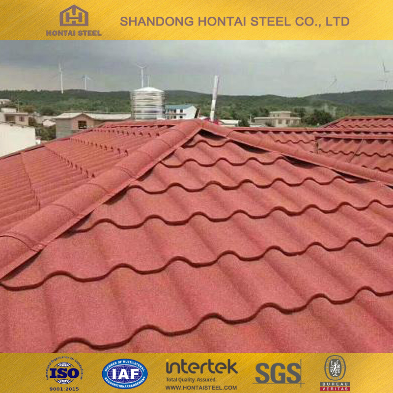 Industrial Stone Coated Metal Roof Tiles Biggest Size Heat Resistant Building/House Sheets Easy Labor Installation Hotel Roofing