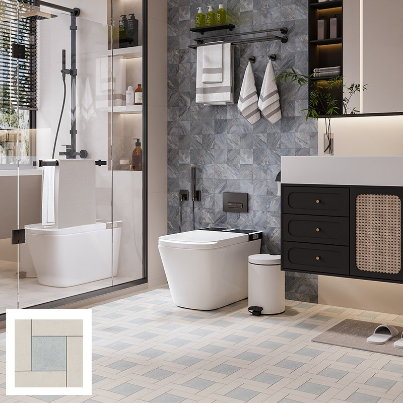 Living Room Dining Jla Netural Box and Wooden Pallet Floor Wall Ceramic Pattern Tile