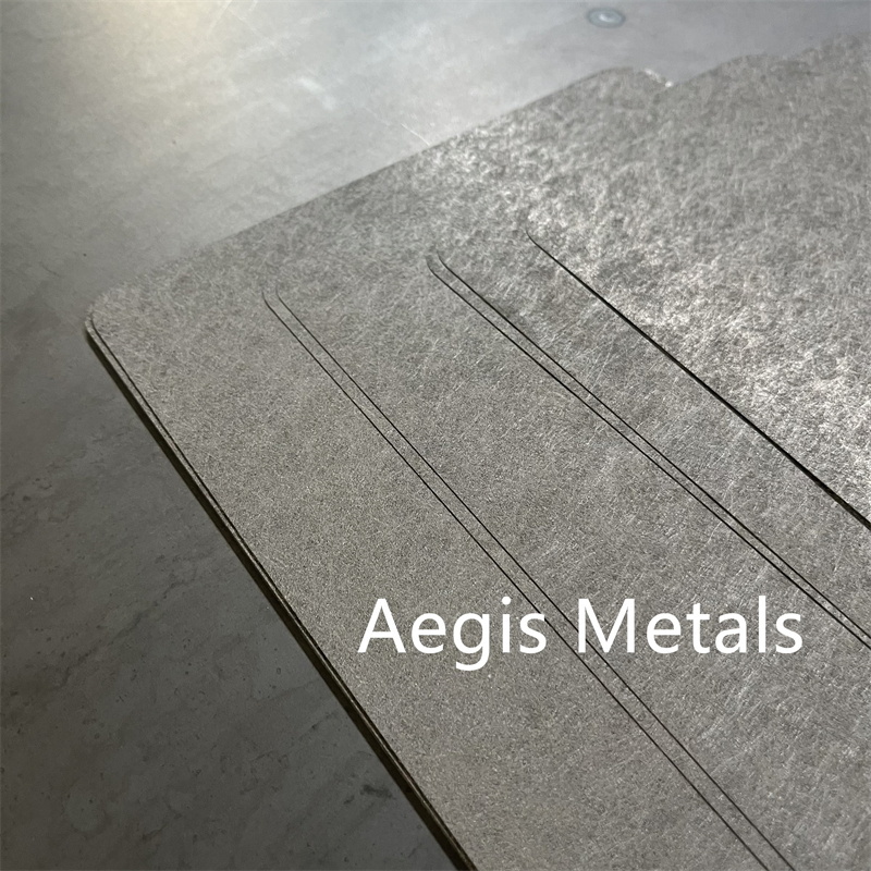 Ultra Thin 0.25mm Thick 45-80% Porosity Titanium Sintered Fiber Felt
