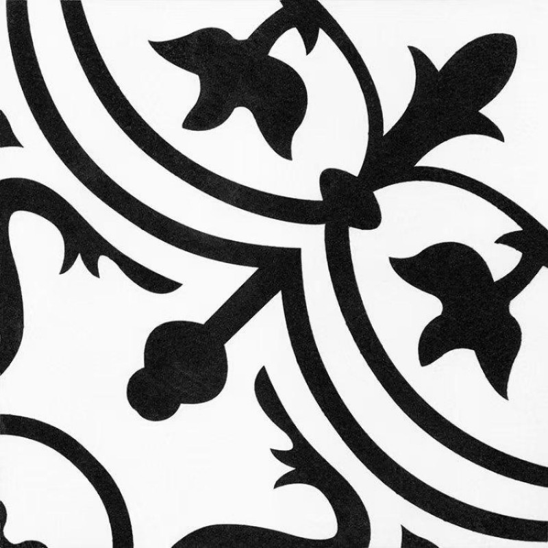 Modern Interior Black and White Ceramic Mosaic Wall Flooring Decorative Tiles for Hotels Kitchen Bathroom