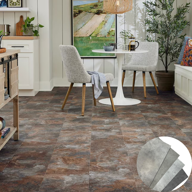 Parquet Lvt Flooring Fireproof and Waterproof Vinyl Floor Tile for Commercial Space