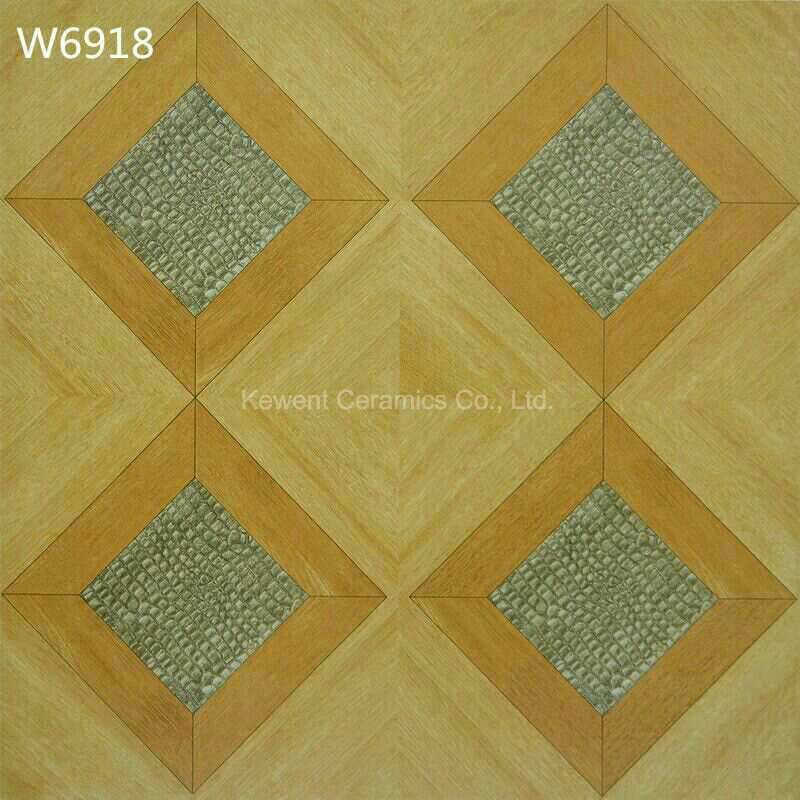 Canton Fair Flooring Wood Tile Ceramic for Flower Pattern