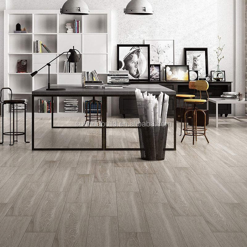 China Sunnda Cheap Price Wood Look Wooden Texture Matt Finish Anti-Slip Glazed Rustic Porcelain Floor Ceramic Wall Tiles