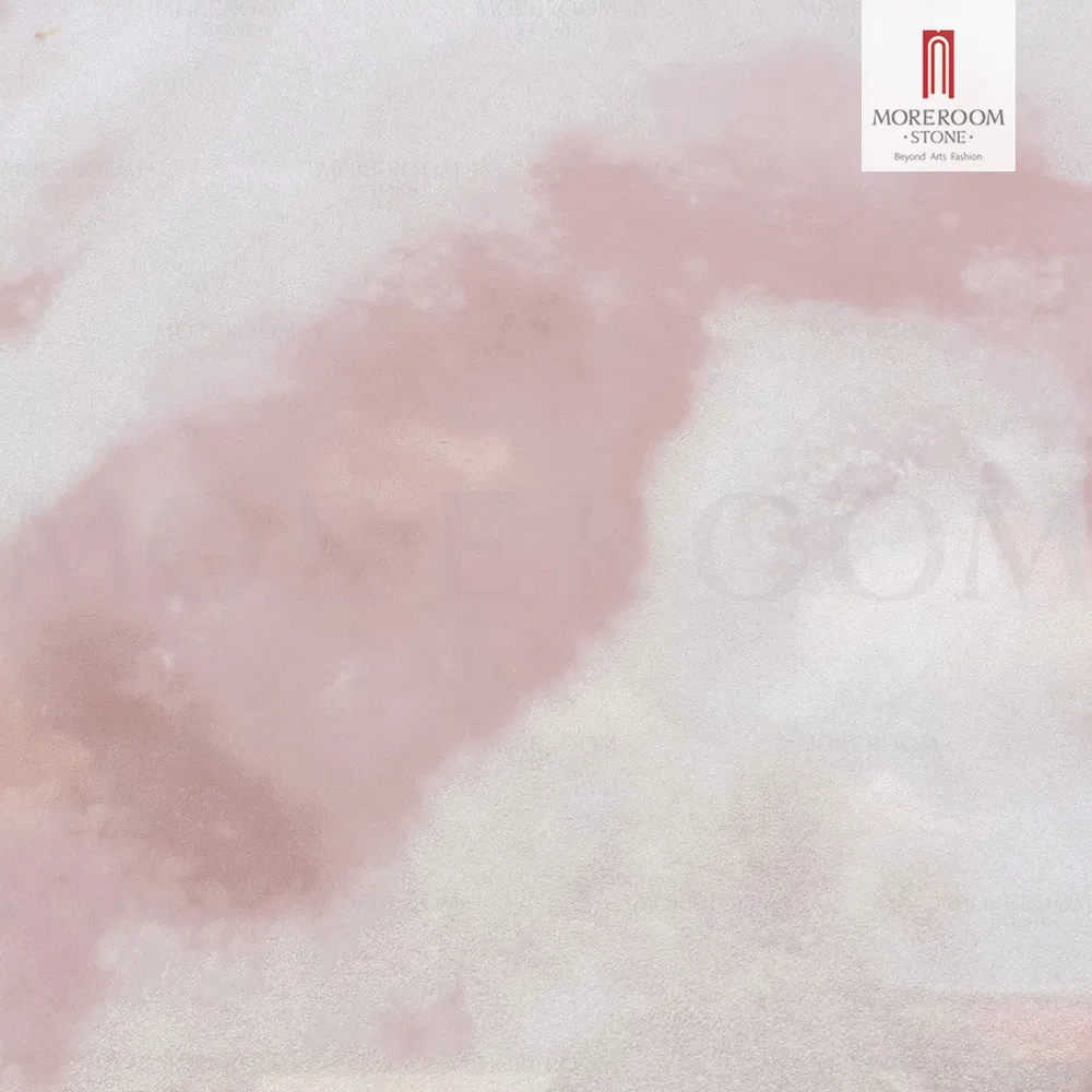 Pink Sintered Stone Countertop Artificial Porcelain Marble Slab for Wall and Floor