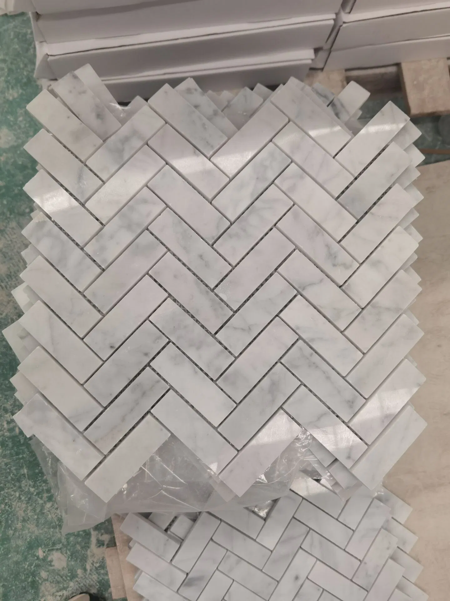 Wholesale Natural Stone Marble Mosaic Tiles Backsplash Kitchen Marble Mosaic Tile