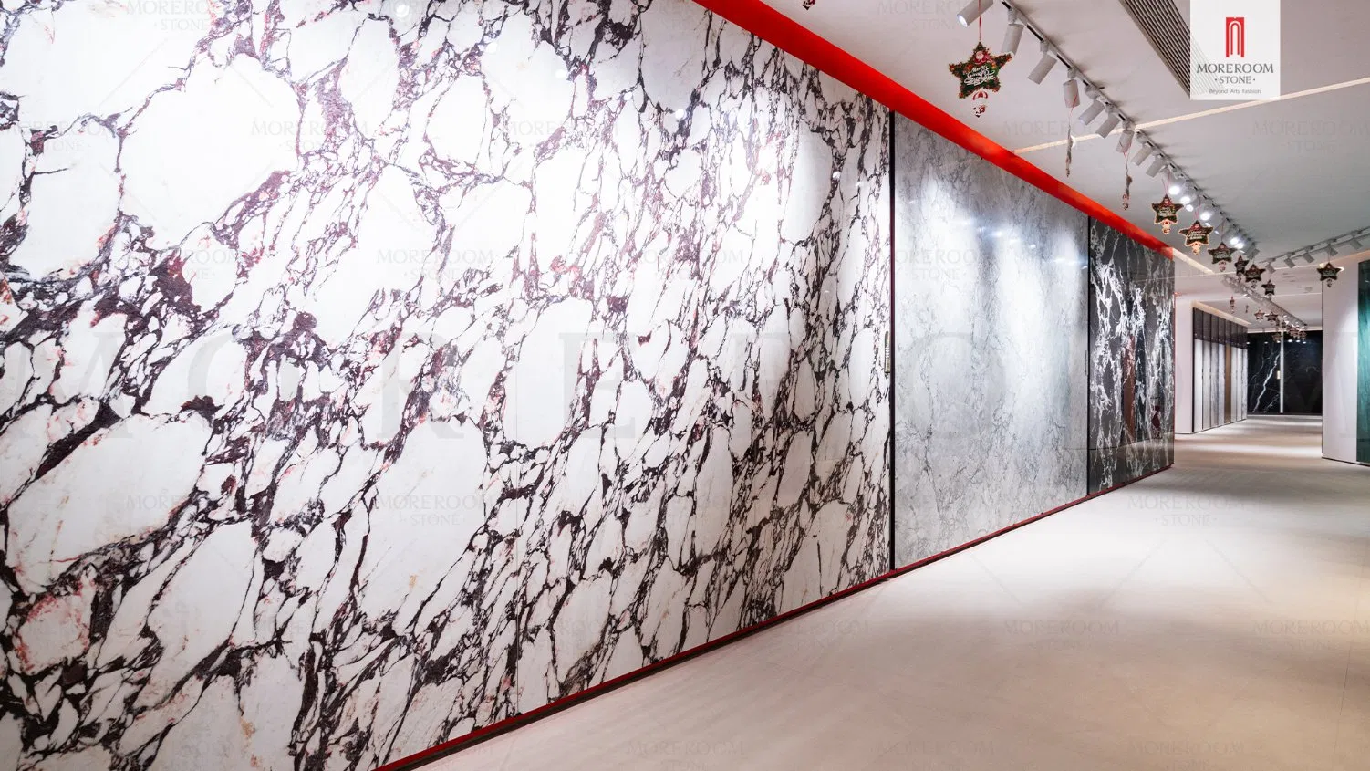 1000X3000 3mm Thickness Slim Extra Thin Calcutta White Marble Look Porcelain Wall Floor Large Format Tiles