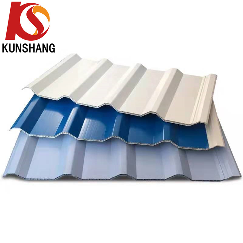 Heat Resistant Design for Hotel Traditional Style PVC Hollow Roof Tiles