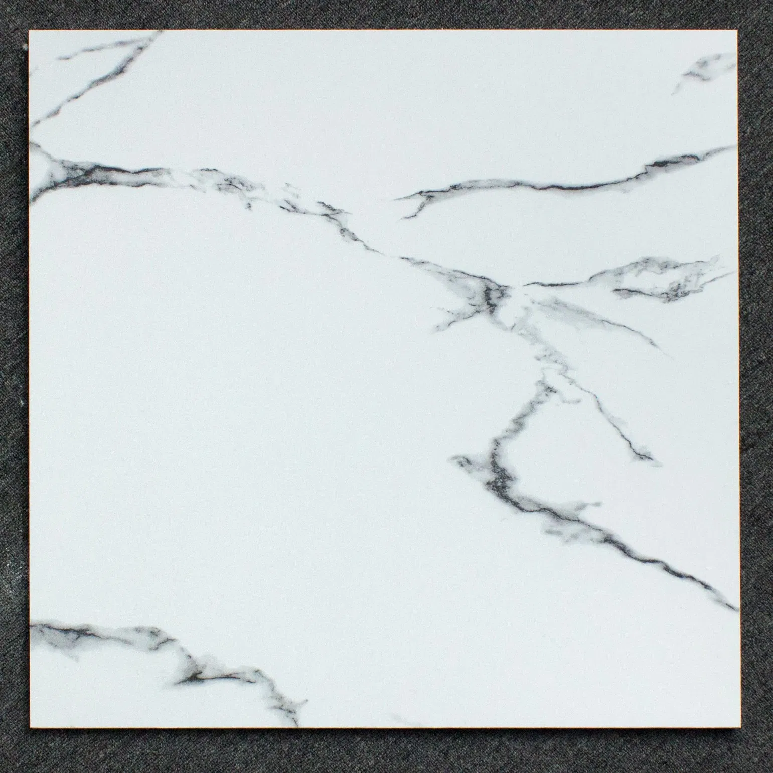 Foshan First Choice Bathroom Natural Cararra White Marble Full Polished Glazed Vitrified Normal Glazed Ceramic Porcelain Wall