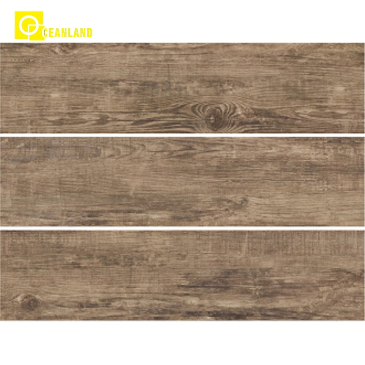 China Comfortable Bedroom Ceramic Floor Tiles Wood Pattern