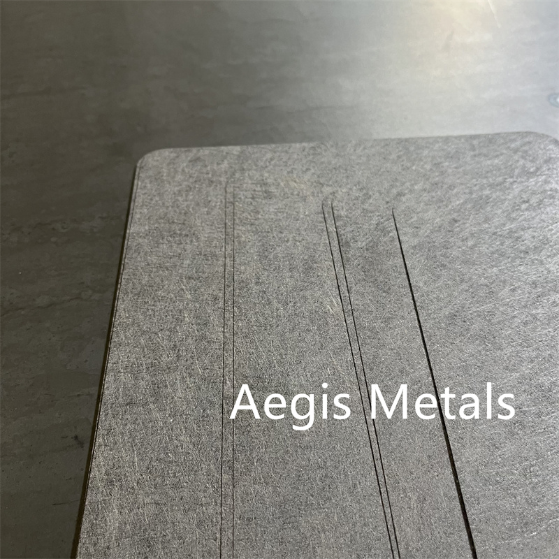 Ultra Thin 0.25mm Thick 45-80% Porosity Titanium Sintered Fiber Felt