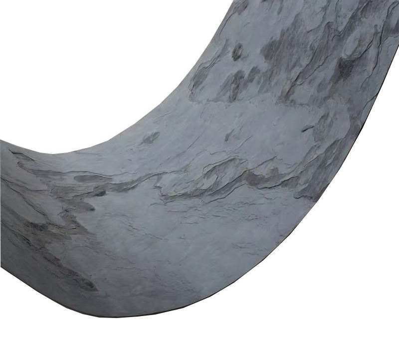 Mcm Flexible Tile Veneer Aluminum Fluted Wall Panel with Dull Luster Anti-Slip Sintered Stone Melamine Board for External Walls