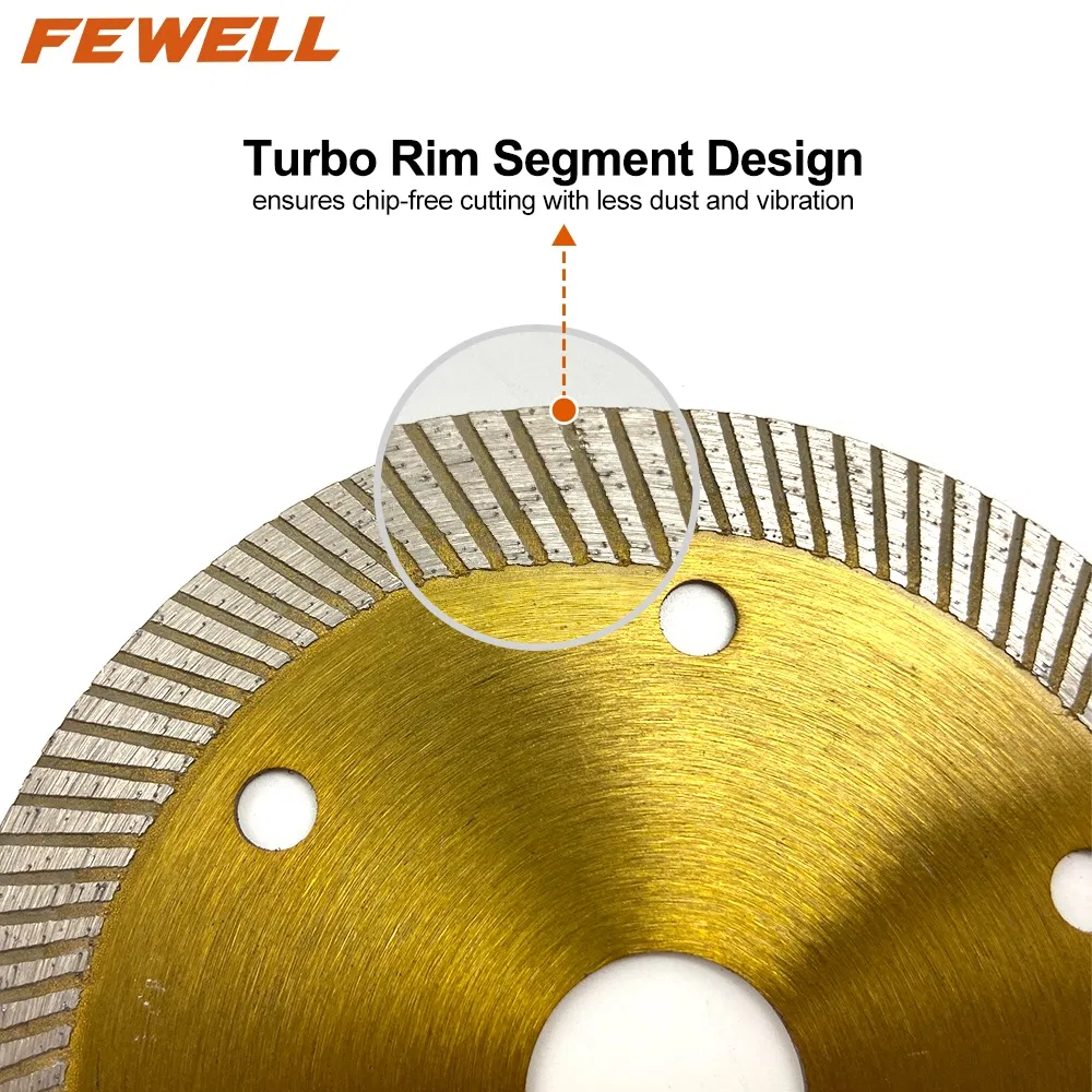 105*10*20mm Hot Press 4inch Tools Ultra Thin Turbo Cutting Disc Supplier Diamond Saw Blade for Porcelain Tile Ceramic