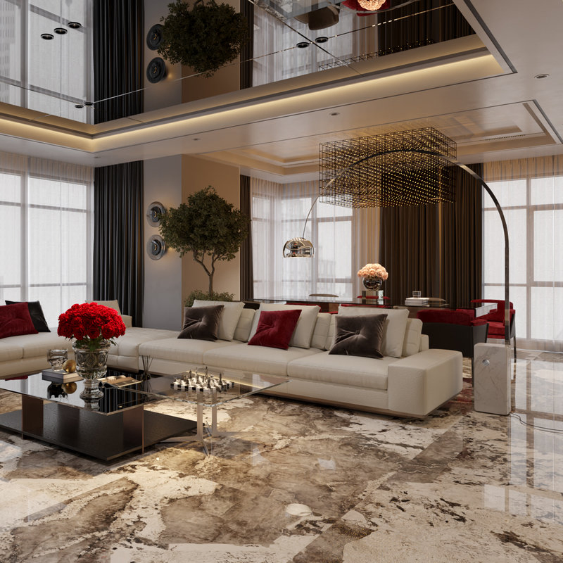 Luxurious Milan Brown Sintered Stone Slab for Elegant Spaces