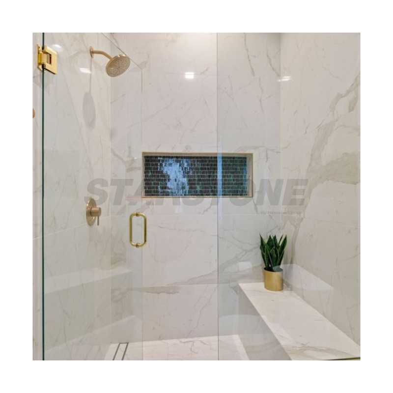 Starstone Modern Design Natural Marble Bathroom Shower Wall Customize Size Marble Wall