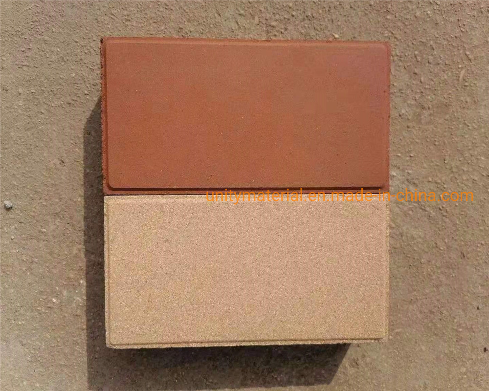 Red Clay Paving Fire Brick Pavers for Outdoor Project Square Sidewalk Street Guiding Blind Road Sintered Paver Decorative Garden Floor Wall Building Cladding