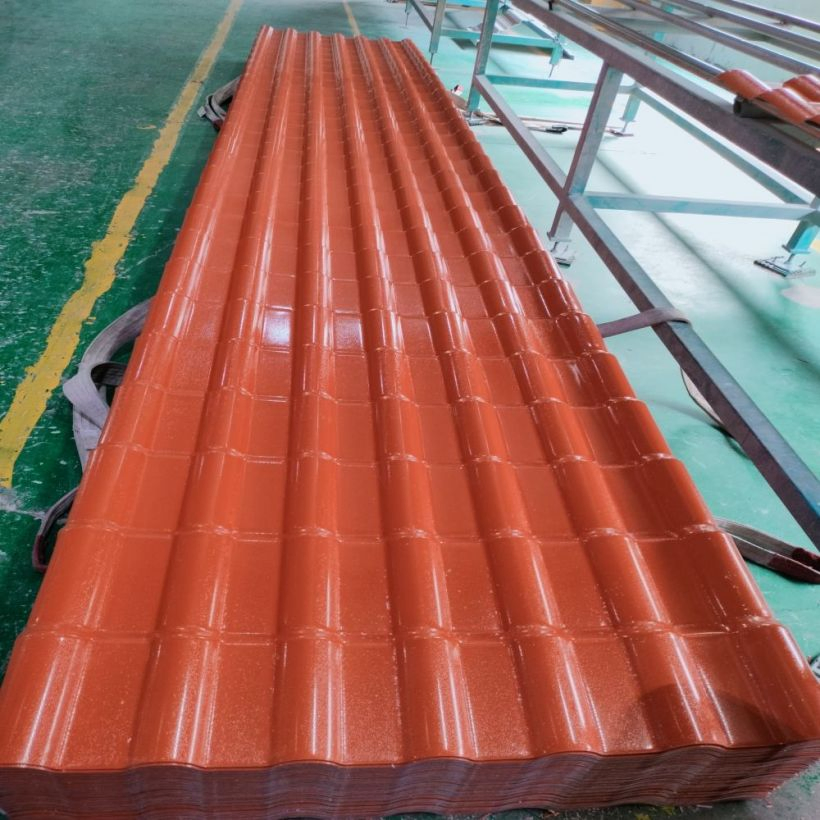 ASA Corrugated PVC Roofing Sheet UPVC Roof Heat Resistant Traditional Design Spanish ASA UPVC Roof Tile