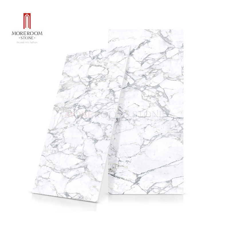 Large Format Calacatta Golden Marble Stone Effect Tiles for Luxury Villa Wall and Floor Decor