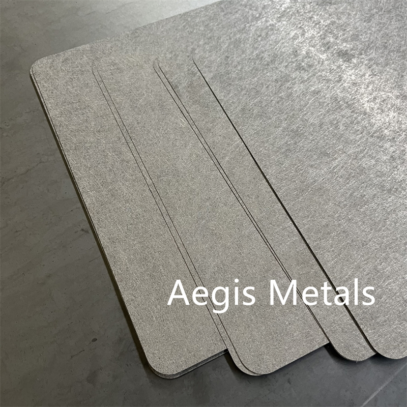 0.2 0.25 0.3mm 70% 80% Porosity Ultra Thin Titanium Sintered Fiber Felt