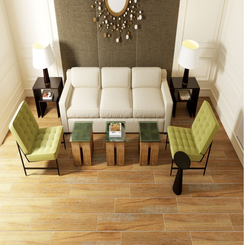 Decor Ceramic Wall Floor Pattern Porcelain Tile 200*1200 Wooden Look Tile