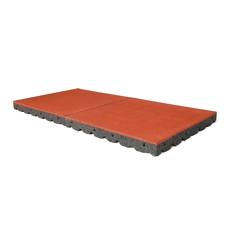 Wear-Resistant Garden Recycled Rubber Bricks Decorative Garden Rubber Bricks Flooring Tiles
