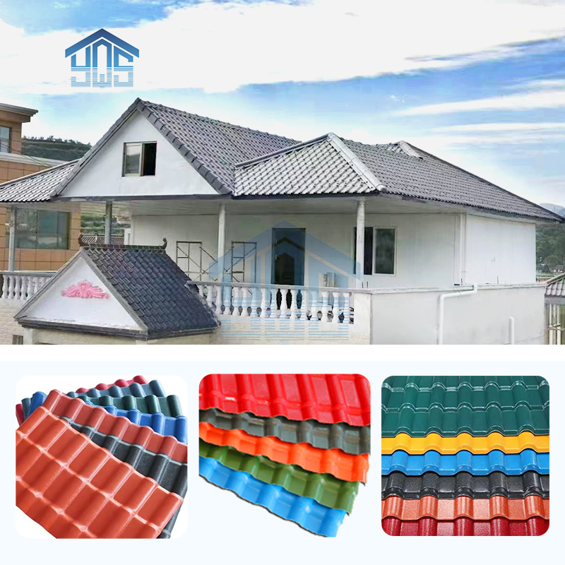 Heat Resistant ASA PVC Synthetic Resin Roma Sheets Roof Tile