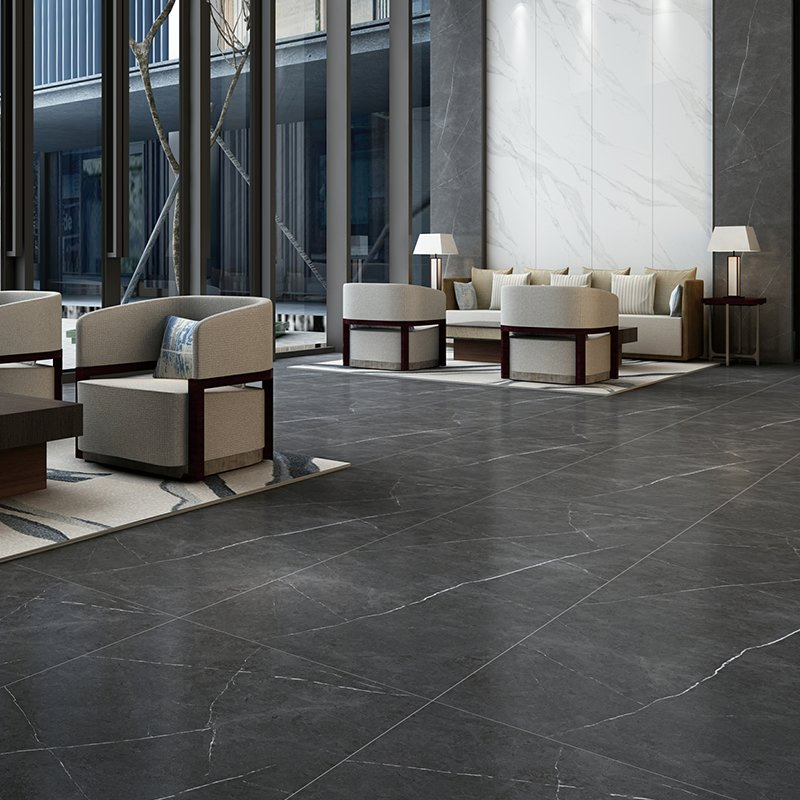 Customized Sintered Stone Kitchen Countertop Grey Sintered Stone Porcelain Slab Countertop