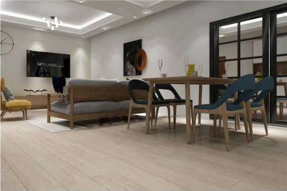 Full Glazed Polished Wood Look Anti-Slip Bathroom Living Room Tile