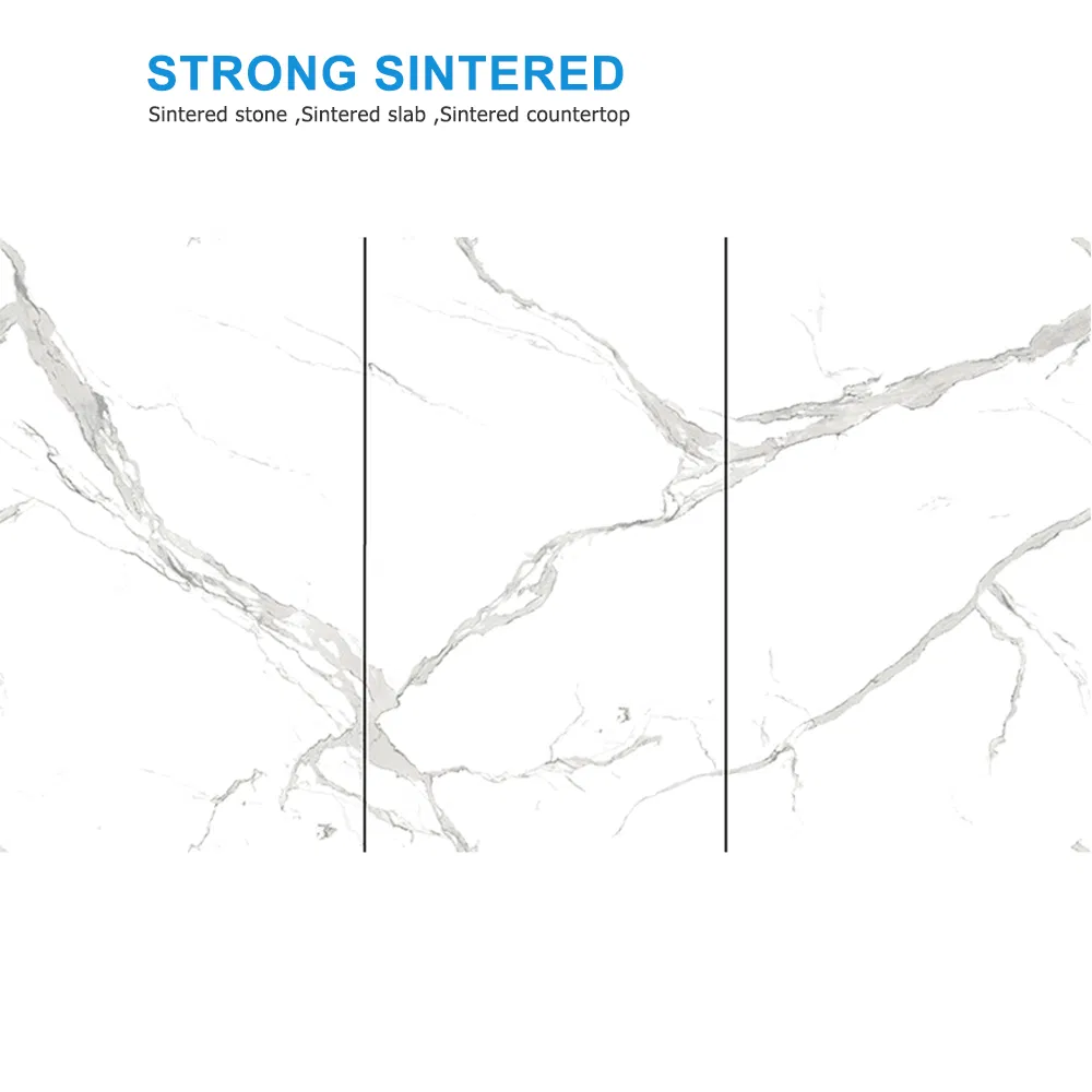 White 3200X1600mm Eco-Friendly Sintered Stone for Stylish Countertops/Wallboard/Floor Tiles