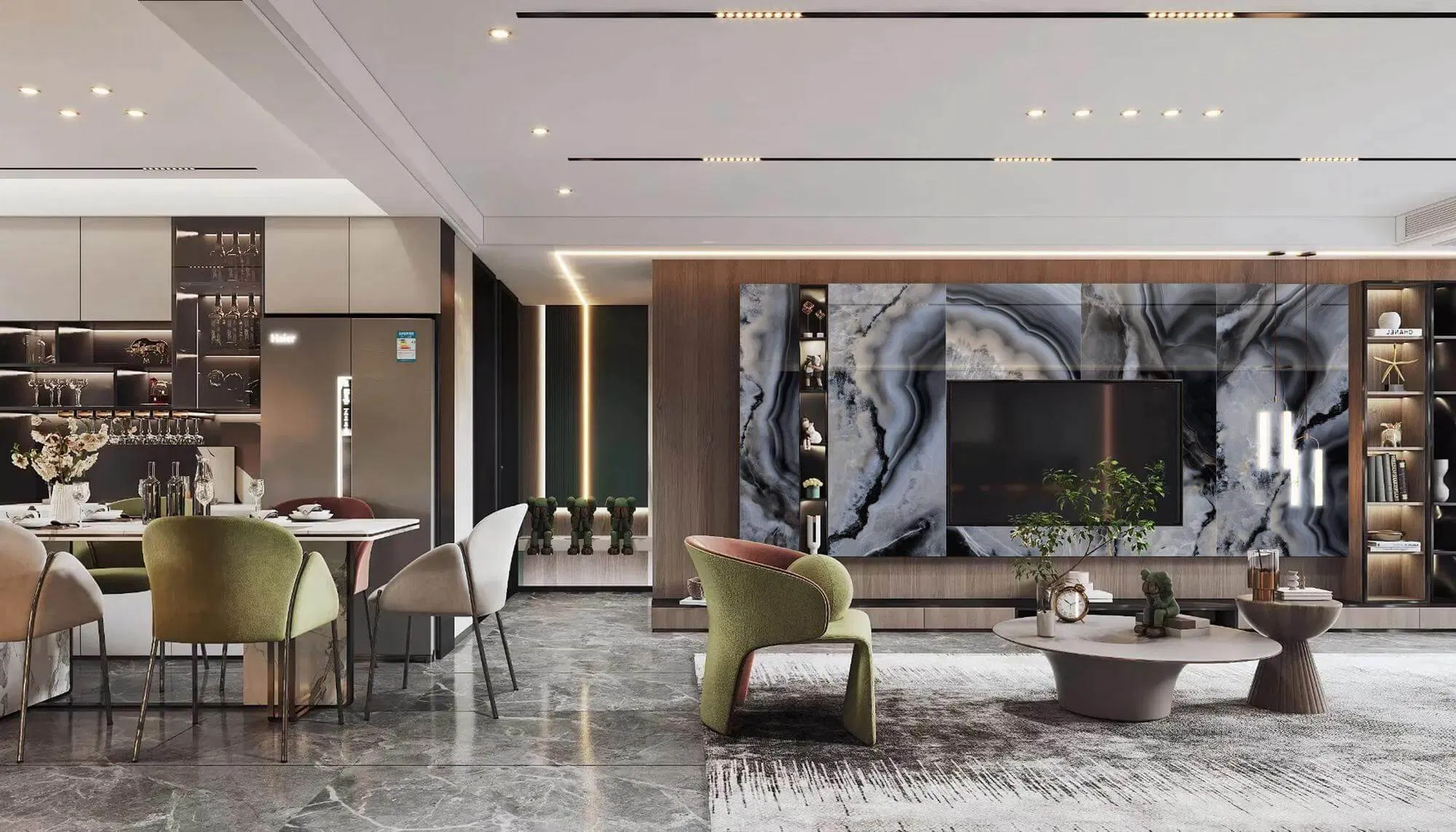 Grey Marble Porcelain Tiles 900*1800mm Flooring Wall Tiles for Decorative Mosaic Areas on Walls