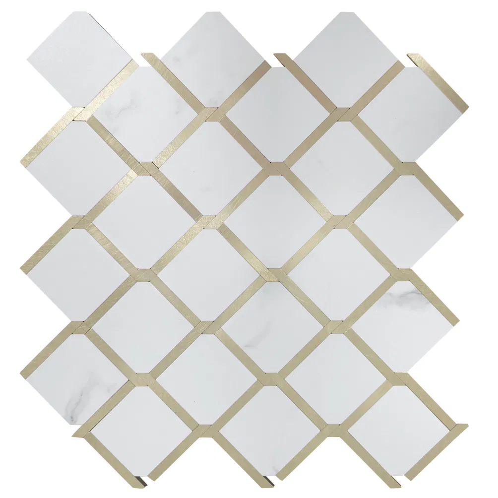 Latest Design Bathroom Kitchen Wall Decoration Home Decor Metallic Decorative 3D New Building Material Peel and Stick Mosaic Mural Tile with Factory Price