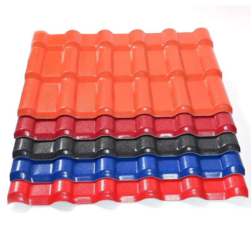 Modern Designed Corrugated Resin Roof Tiles Weather-Resistant Heat-Resistant Extreme Climates PVC ASA Surface House Applications