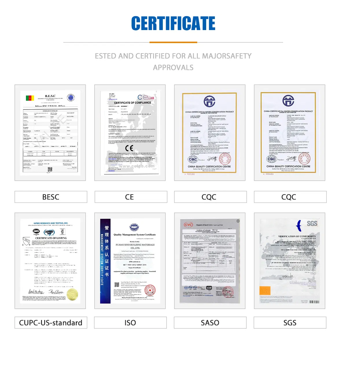 Certifications