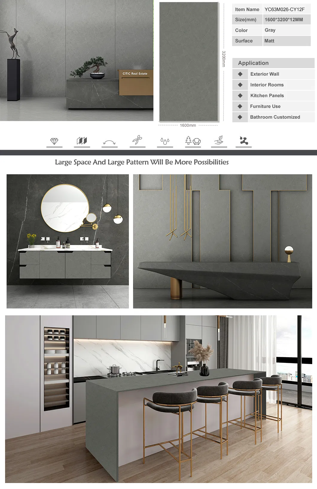 Sintered Stone Slab Design