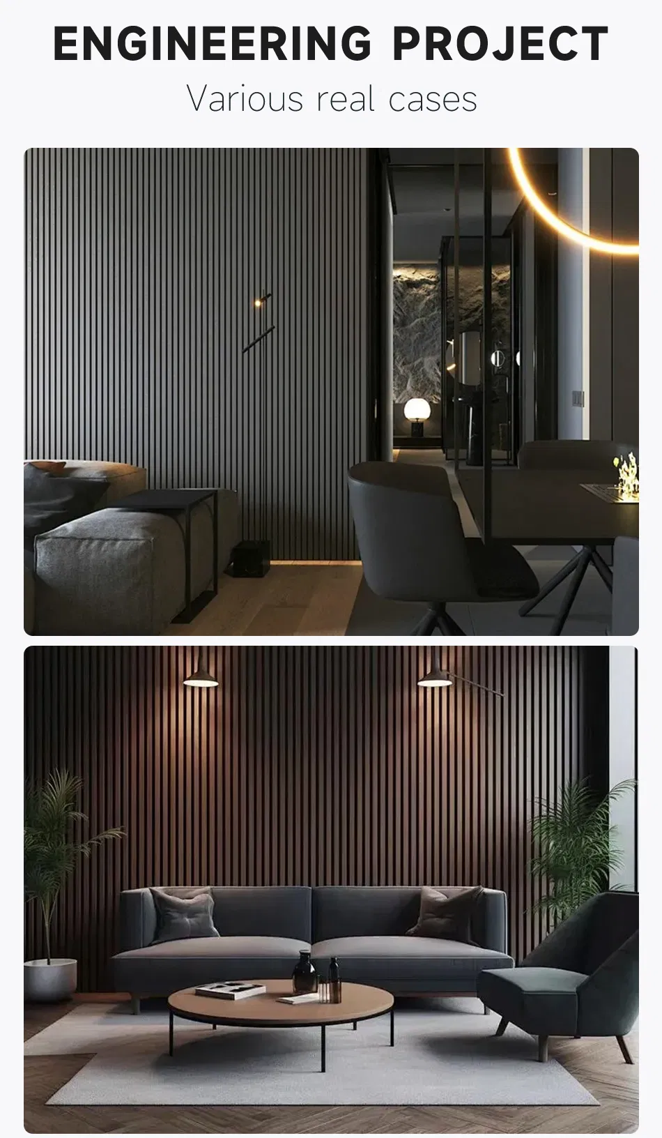 Wood Grain Grille Wall Panel 10