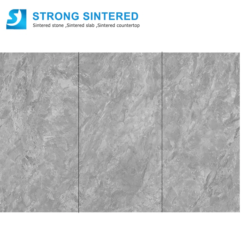 3200X1600X12mm Grey Sintered Stone Eco-Friendly/Waterproof/Fireproof/High Hardness/Scratch Resistance Countertops