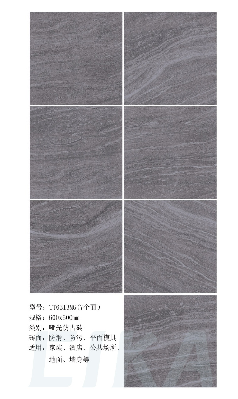 Manufacture Anti-Slip Natural Stone Look Wood Effect Ceramic Antique Brick Fireplace Rustic Tiles