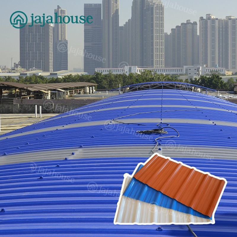 Thermal Insulation Decorative Trapezoidal PVC Plastic Roof Tiles Water Proof Electric Insulation Garden Park