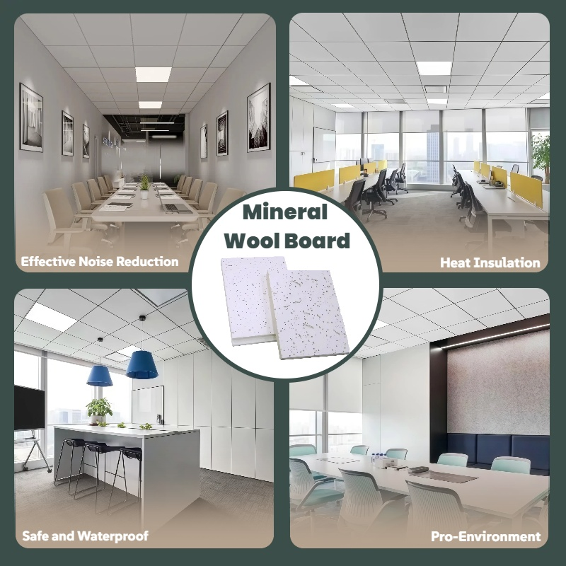 Decorative Material Waterproof Fireproof Optic Star Board Panel Mineral Fiber Ceiling Tile