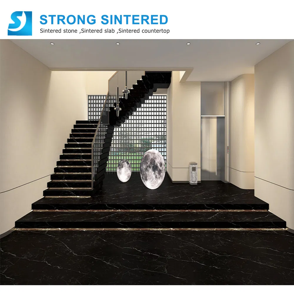 Sintered Stone Black Decoration