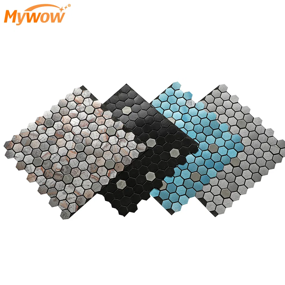 MyWow Wall Sheets Crystal Diamond Mosaic Tile Backsplash Kitchen