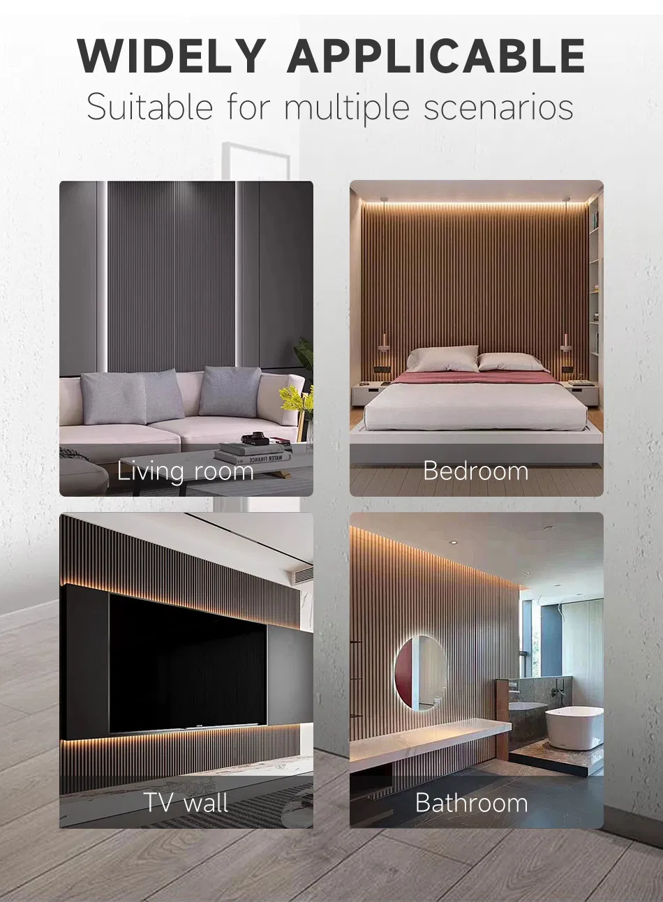 Wood Grain Grille Wall Panel 5