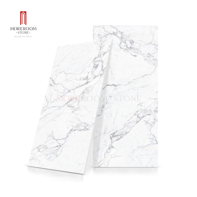 Large Format Calacatta Golden Marble Stone Effect Tiles for Luxury Villa Wall and Floor Decor