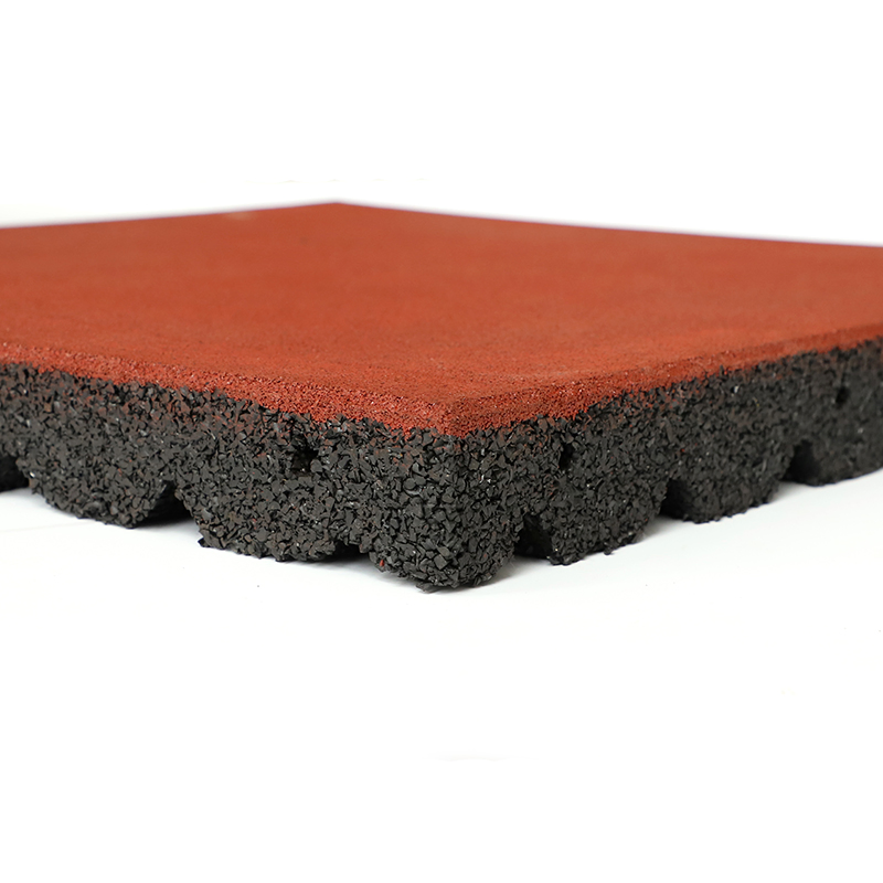 Wear-Resistant Garden Recycled Rubber Bricks Decorative Garden Rubber Bricks Flooring Tiles