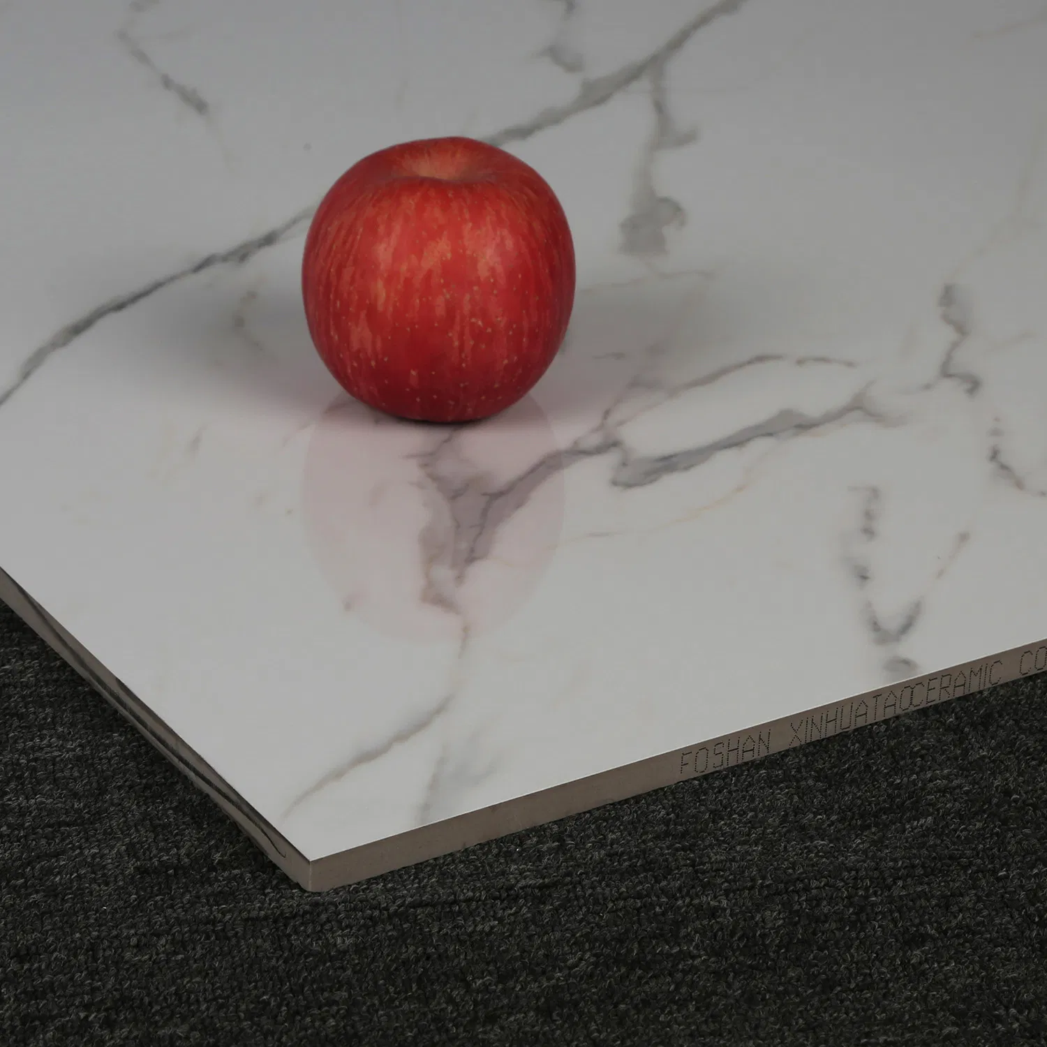 Foshan First Choice Bathroom Natural Cararra White Marble Full Polished Glazed Vitrified Normal Glazed Ceramic Porcelain Wall