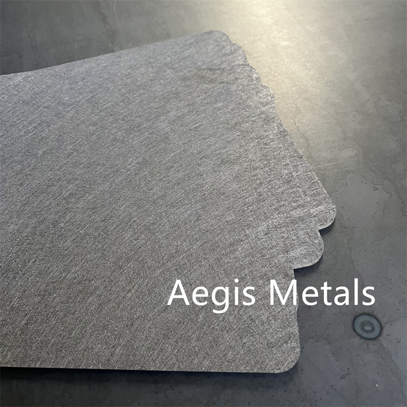 Ultra Thin 0.25mm Thick 45-80% Porosity Titanium Sintered Fiber Felt